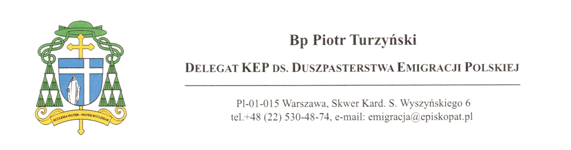 Słowo bpa Piotra Turzyńskiego do Polonii i  Polaków