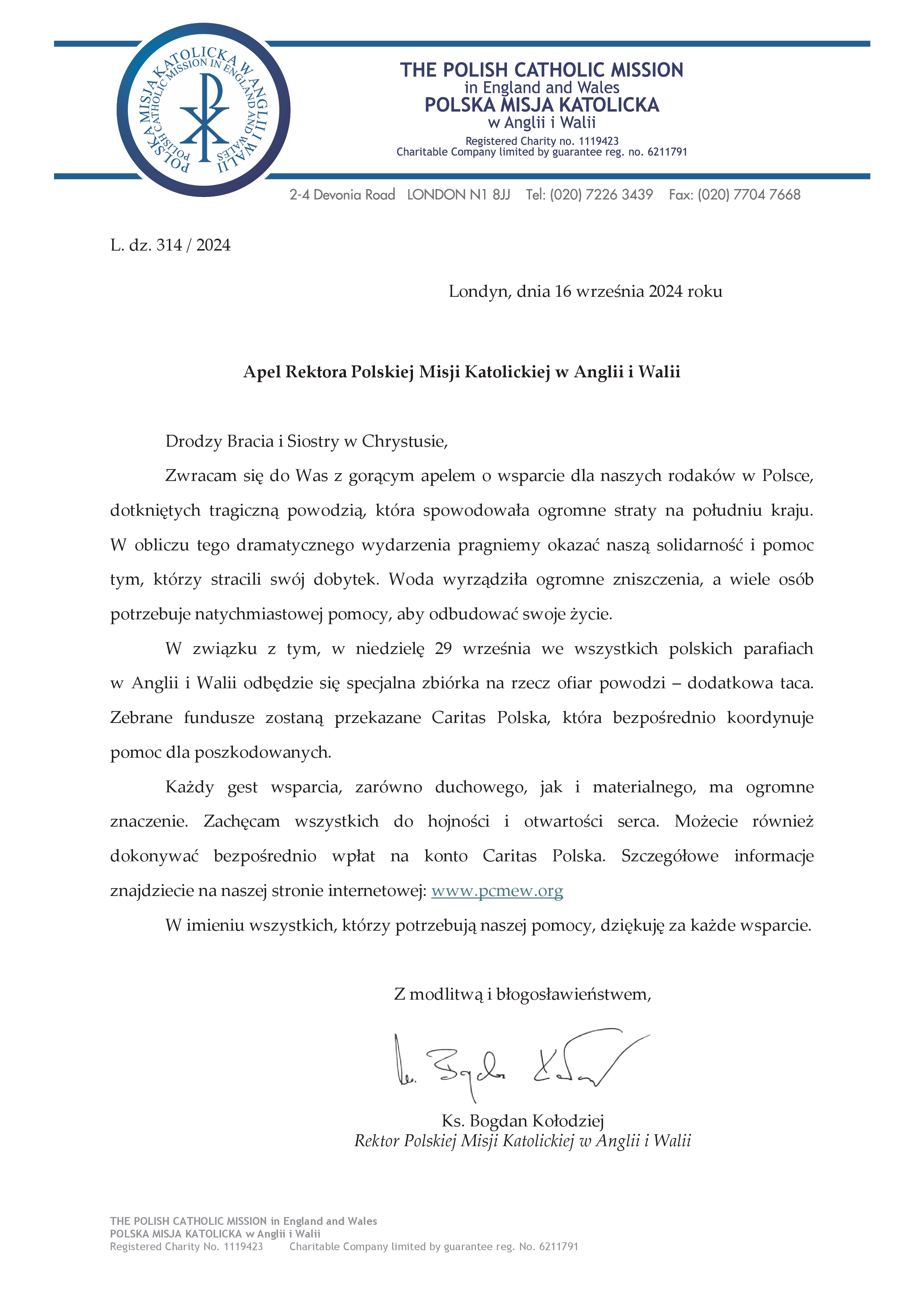 20240929 list pomoc powodzianom